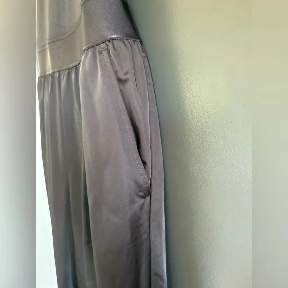 NWT • Victoria Secret VSX Lux Glossy Sport Wide-Leg Black Jumpsuit • S - Picture 7 of 10